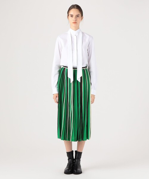 TOMORROWLAND (トゥモローランド)の「BODICE Classic Pleated スカート(スカート・レディース・グリーン系その他・S)」の4枚目の写真
