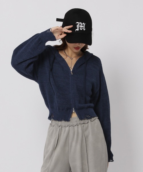 3.3 Field Trip／ダメージニットZIP（パーカー）｜3.3 Field Trip （3.3フィールドトリップ）