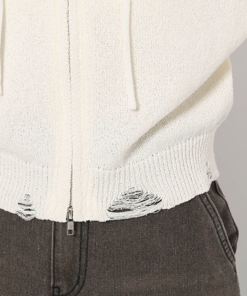 3.3 Field Trip／ダメージニットZIP（パーカー）｜3.3 Field Trip （3.3フィールドトリップ）