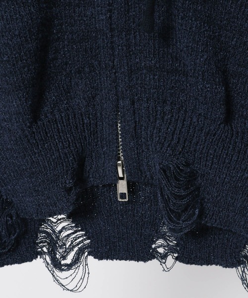 3.3 Field Trip／ダメージニットZIP（パーカー）｜3.3 Field Trip （3.3フィールドトリップ）