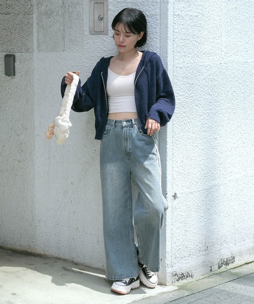 3.3 Field Trip／ダメージニットZIP（パーカー）｜3.3 Field Trip （3.3フィールドトリップ）