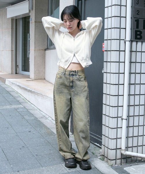 3.3 Field Trip／ダメージニットZIP（パーカー）｜3.3 Field Trip （3.3フィールドトリップ）