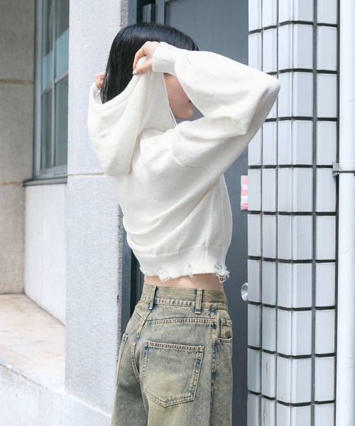 3.3 Field Trip／ダメージニットZIP（パーカー）｜3.3 Field Trip （3.3フィールドトリップ）