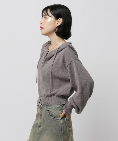 3.3 Field Trip／ダメージニットZIP（パーカー）｜3.3 Field Trip （3.3フィールドトリップ）