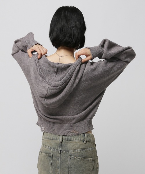 3.3 Field Trip／ダメージニットZIP（パーカー）｜3.3 Field Trip （3.3フィールドトリップ）