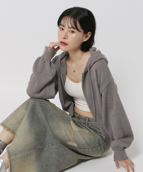 3.3 Field Trip／ダメージニットZIP（パーカー）｜3.3 Field Trip （3.3フィールドトリップ）