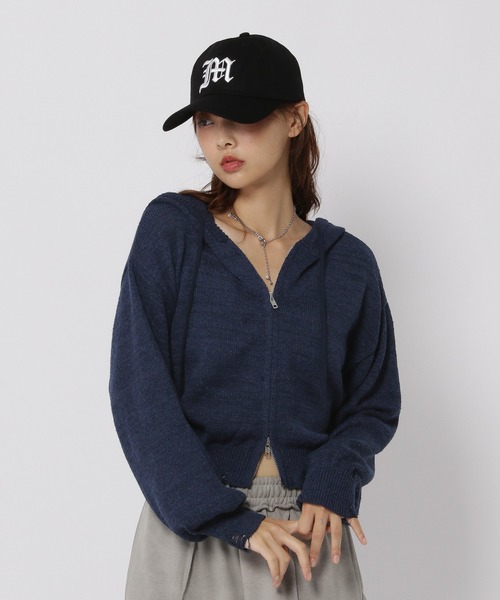 3.3 Field Trip／ダメージニットZIP（パーカー）｜3.3 Field Trip （3.3フィールドトリップ）