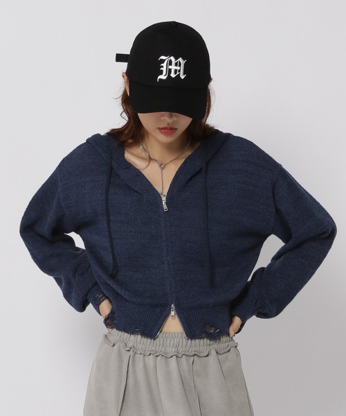 3.3 Field Trip／ダメージニットZIP（パーカー）｜3.3 Field Trip （3.3フィールドトリップ）