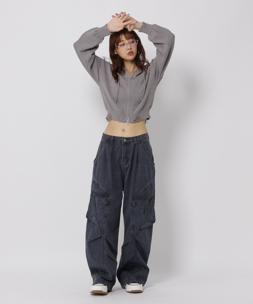 3.3 Field Trip／ダメージニットZIP（パーカー）｜3.3 Field Trip （3.3フィールドトリップ）