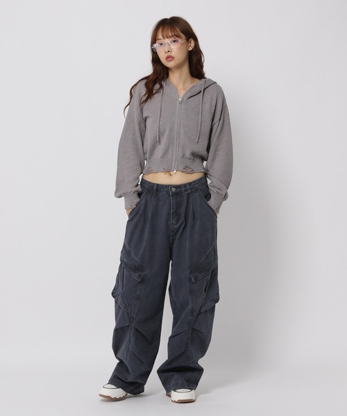 3.3 Field Trip／ダメージニットZIP（パーカー）｜3.3 Field Trip （3.3フィールドトリップ）