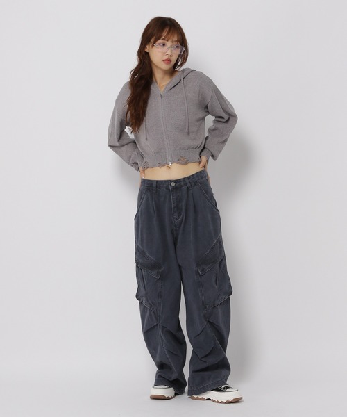 3.3 Field Trip／ダメージニットZIP（パーカー）｜3.3 Field Trip （3.3フィールドトリップ）