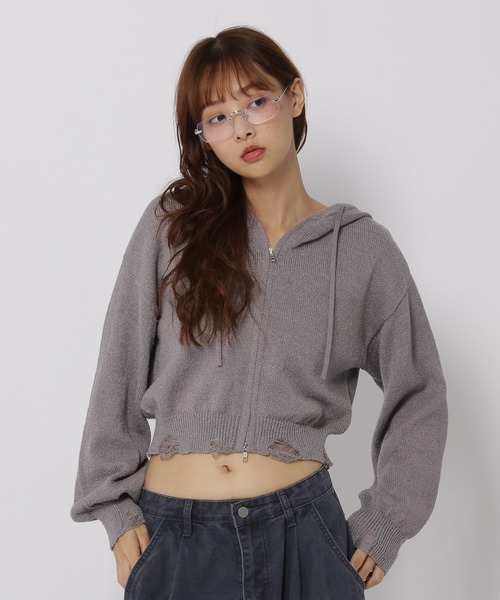 3.3 Field Trip／ダメージニットZIP（パーカー）｜3.3 Field Trip （3.3フィールドトリップ）