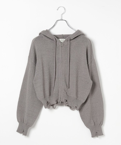 3.3 Field Trip／ダメージニットZIP（パーカー）｜3.3 Field Trip （3.3フィールドトリップ）