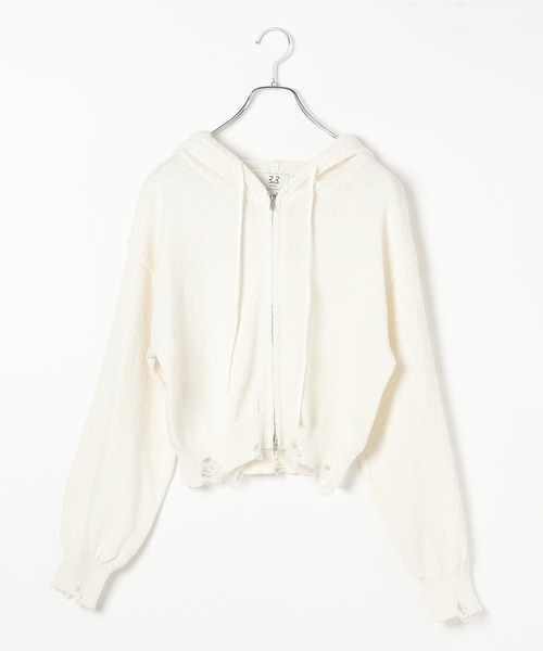 3.3 Field Trip／ダメージニットZIP（パーカー）｜3.3 Field Trip （3.3フィールドトリップ）