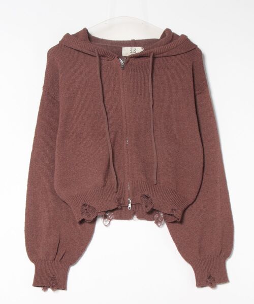 3.3 Field Trip／ダメージニットZIP（パーカー）｜3.3 Field Trip （3.3フィールドトリップ）