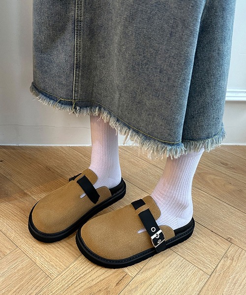 【レア】 ウーフォス ウークージー スリッパ サボ 24cm キルティング 完売 SDS Boappa（ボアッパ） オープントゥスリッパ 適応サイズ:（L）約23