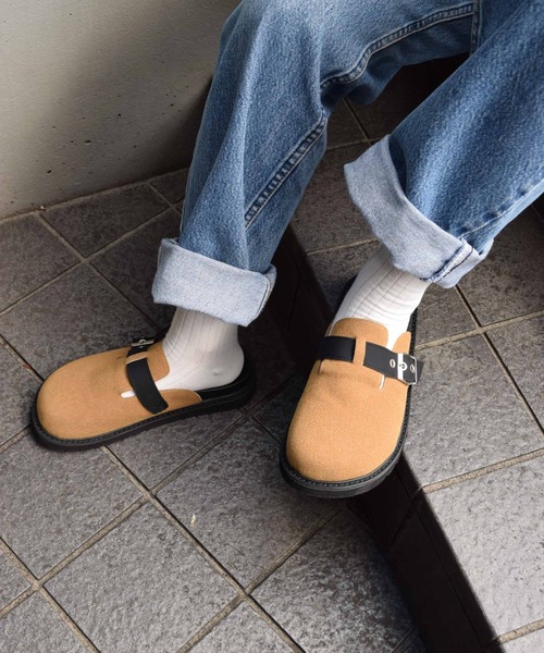 WEGO（ウィゴー）の「WEGO/スエード風クロッグベルトサンダル（スリッポン・レディース・グレー/ブラック/ブラウン・MEDIUM/LARGE）」の9枚目の写真