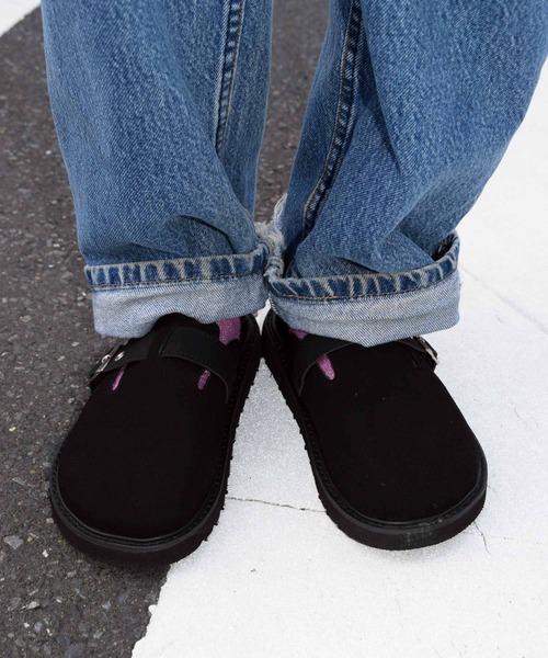 WEGO（ウィゴー）の「WEGO/スエード風クロッグベルトサンダル（スリッポン・レディース・グレー/ブラック/ブラウン・MEDIUM/LARGE）」の14枚目の写真