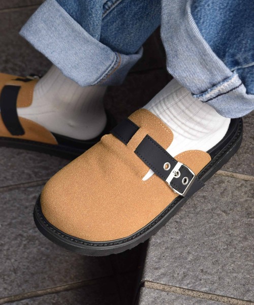 WEGO（ウィゴー）の「WEGO/スエード風クロッグベルトサンダル（スリッポン・レディース・グレー/ブラック/ブラウン・MEDIUM/LARGE）」の21枚目の写真