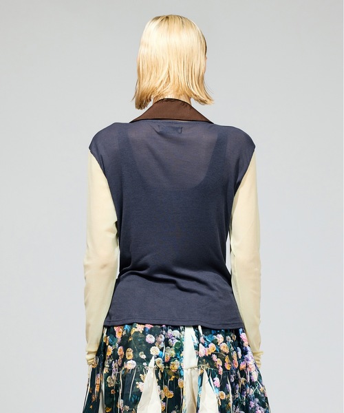 NON TOKYO（ノントーキョー）の「BI COLOR SHEER C/S（Tシャツ/カットソー・レディース・ブラック系/ブラウン系/グレー系・FREE）」の8枚目の写真