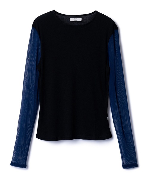 NON TOKYO（ノントーキョー）の「BI COLOR SHEER C/S（Tシャツ/カットソー・レディース・ブラック系/ブラウン系/グレー系・FREE）」の10枚目の写真