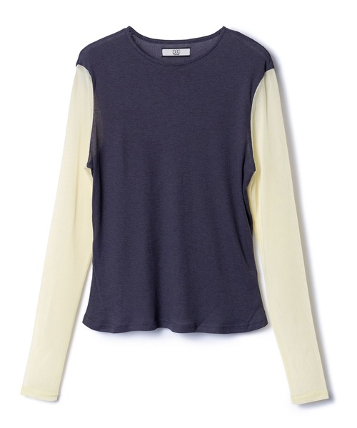 NON TOKYO（ノントーキョー）の「BI COLOR SHEER C/S（Tシャツ/カットソー・レディース・ブラック系/ブラウン系/グレー系・FREE）」の14枚目の写真