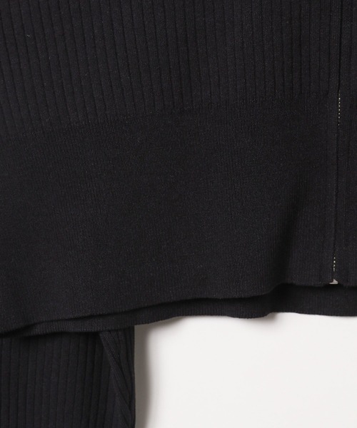 LEPSIM（レプシィム）の「12ゲージリブZIPカーディガン　133278（カーディガン/ボレロ・レディース・ライトグレー/ライトパープル/ブラック・FREE）」の21枚目の写真