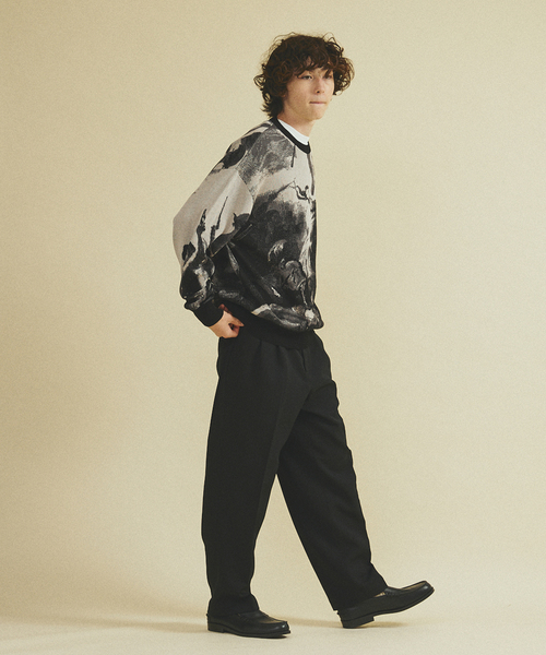 417 EDIFICE（フォーワンセブンエディフィス）の「Revolution ニット（ニット/セーター・メンズ・チャコールグレー/ブラウン・MEDIUM/LARGE）」の9枚目の写真