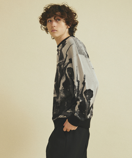 417 EDIFICE（フォーワンセブンエディフィス）の「Revolution ニット（ニット/セーター・メンズ・チャコールグレー/ブラウン・MEDIUM/LARGE）」の11枚目の写真