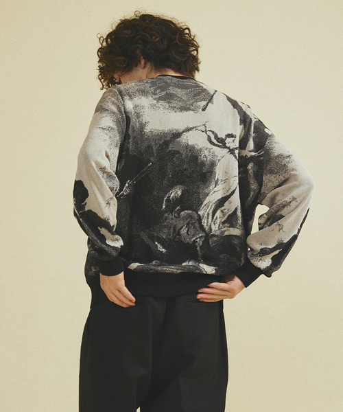 417 EDIFICE（フォーワンセブンエディフィス）の「Revolution ニット（ニット/セーター・メンズ・チャコールグレー/ブラウン・MEDIUM/LARGE）」の12枚目の写真