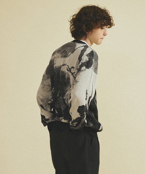 417 EDIFICE（フォーワンセブンエディフィス）の「Revolution ニット（ニット/セーター・メンズ・チャコールグレー/ブラウン・MEDIUM/LARGE）」の13枚目の写真