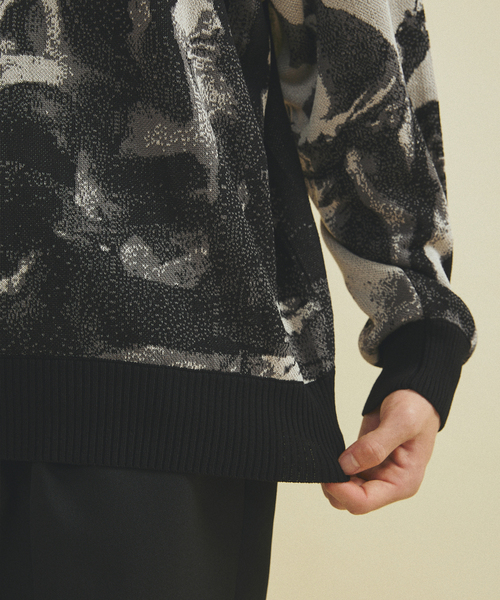 417 EDIFICE（フォーワンセブンエディフィス）の「Revolution ニット（ニット/セーター・メンズ・チャコールグレー/ブラウン・MEDIUM/LARGE）」の16枚目の写真