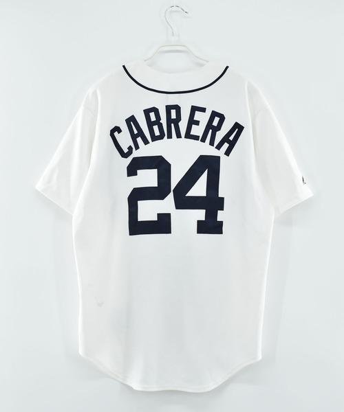 MAJESTIC(マジェスティック)の「【ヴィンテージ古着】Majestic “MLB Detroit Tigers/ #24 CABRERA” ゲームシャツ(その他トップス・メンズ・ホワイト・LARGE)」の3枚目の写真