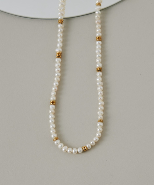 【セール】【 金属アレルギー対応 】 淡水パールネックレス サージカルステンレス 316L（ネックレス）｜ciite' 316L（シーテサンイチロクエル）