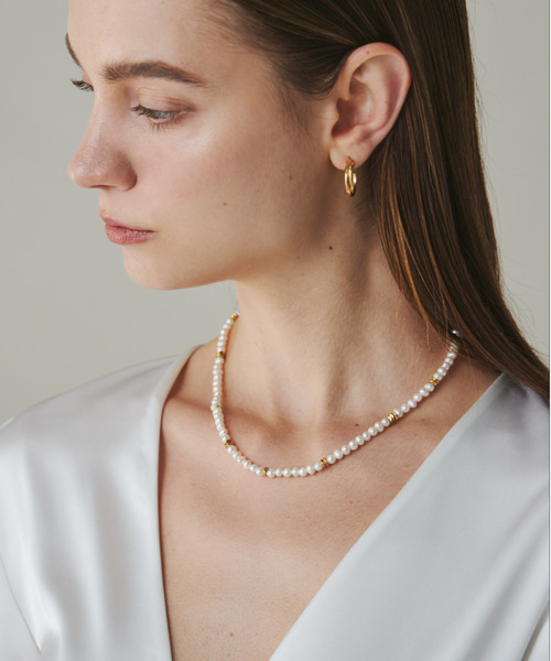 【セール】【 金属アレルギー対応 】 淡水パールネックレス サージカルステンレス 316L（ネックレス）｜ciite' 316L（シーテサンイチロクエル）