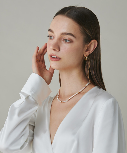 【セール】【 金属アレルギー対応 】 淡水パールネックレス サージカルステンレス 316L（ネックレス）｜ciite' 316L（シーテサンイチロクエル）