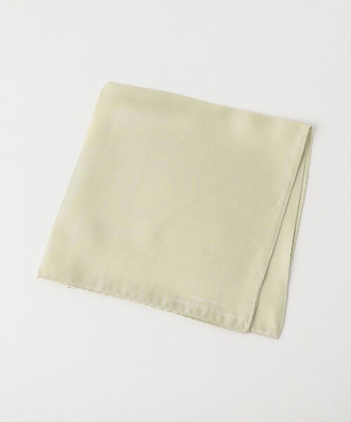 green label relaxing（グリーンレーベルリラクシング）の「GLR シルク ソリッド ポケットチーフ（ポケットチーフ・メンズ・シルバー/ライラック/ライトブルー/ベージュ/ホワイト・FREE）」の2枚目の写真