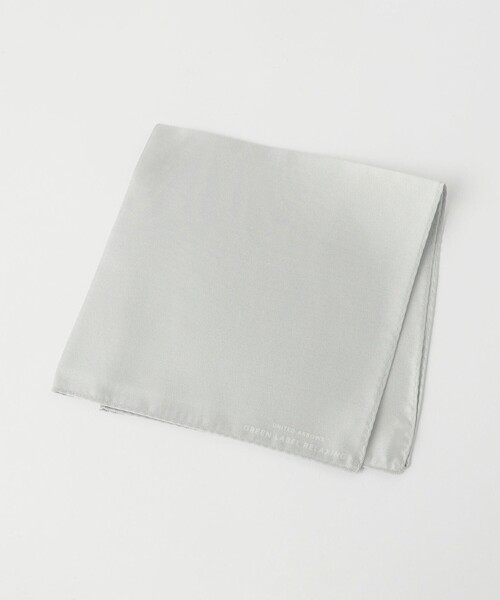 green label relaxing（グリーンレーベルリラクシング）の「GLR シルク ソリッド ポケットチーフ（ポケットチーフ・メンズ・シルバー/ライラック/ライトブルー/ベージュ/ホワイト・FREE）」の5枚目の写真