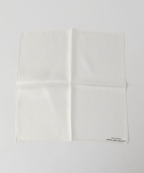 green label relaxing（グリーンレーベルリラクシング）の「GLR シルク ソリッド ポケットチーフ（ポケットチーフ・メンズ・シルバー/ライラック/ライトブルー/ベージュ/ホワイト・FREE）」の9枚目の写真