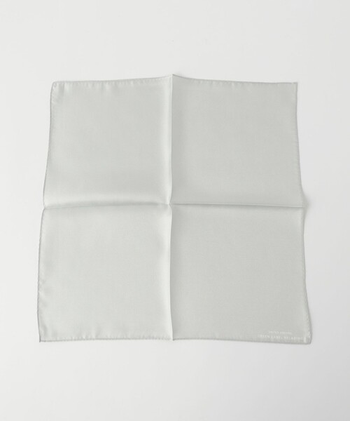 green label relaxing（グリーンレーベルリラクシング）の「GLR シルク ソリッド ポケットチーフ（ポケットチーフ・メンズ・シルバー/ライラック/ライトブルー/ベージュ/ホワイト・FREE）」の11枚目の写真