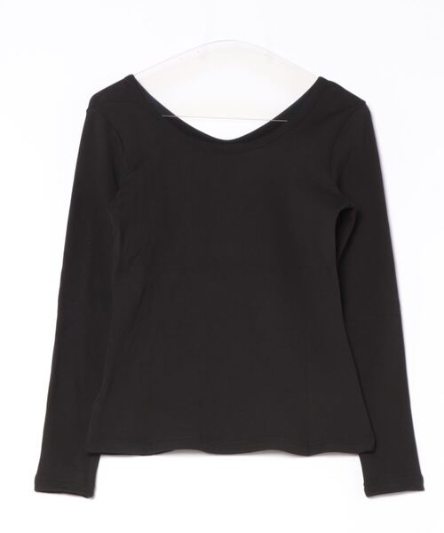 aimoha（アイモハ）の「【Aimoha】2WAY裏起毛インナートップス (AW) (LV)（Tシャツ/カットソー・レディース・ベージュ/ホワイト/ブラウン/ブラック・SMALL/MEDIUM/LARGE/X-LARGE/XX-LARGE）」の5枚目の写真