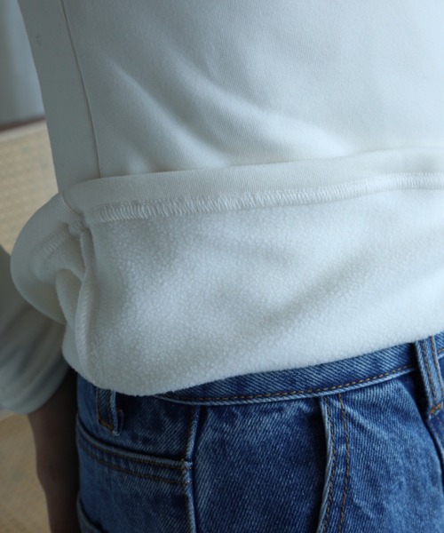 aimoha（アイモハ）の「【Aimoha】2WAY裏起毛インナートップス (AW) (LV)（Tシャツ/カットソー・レディース・ベージュ/ホワイト/ブラウン/ブラック・SMALL/MEDIUM/LARGE/X-LARGE/XX-LARGE）」の18枚目の写真