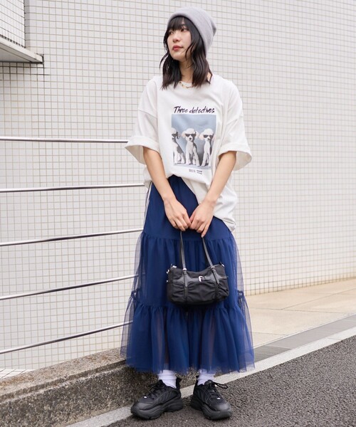 PUBLUX（パブリュクス）の「半袖Tシャツ（Tシャツ/カットソー・レディース・ピンク・M）」の6枚目の写真