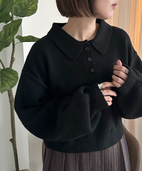 ポロニット【ZOZOTOWN限定アイテム】（ニット/セーター）｜apres jour