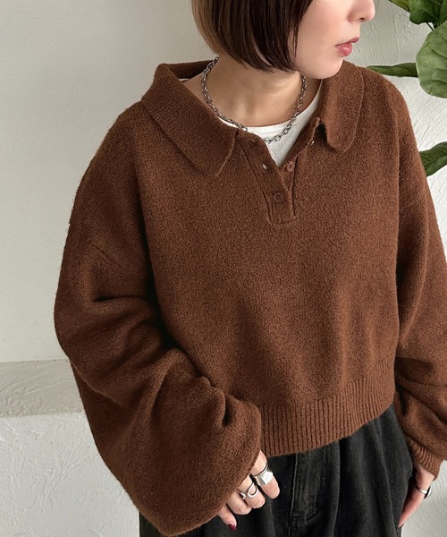 ポロニット【ZOZOTOWN限定アイテム】（ニット/セーター）｜apres jour