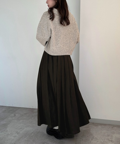 apres jour mignon（アプレジュールミニョン）の「ポロニット【ZOZOTOWN限定アイテム】（ニット/セーター・レディース・アイボリー/カーキ/ブラック/レッド/オレンジ/ベージュ/ピンク/ブラック系その他・フリー/X-LARGE）」の21枚目の写真