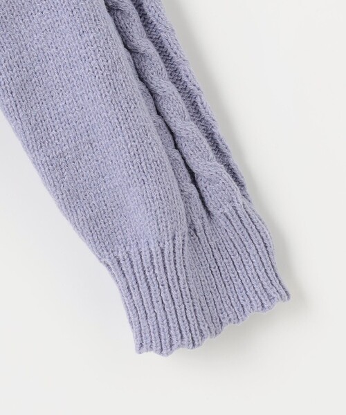 ANY（エニィ）の「肩フリルハートケーブルニット（ニット/セーター・キッズ・サックスブルー系/ピンク系/アイボリー系・140/150/160）」の18枚目の写真