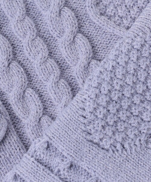 ANY（エニィ）の「肩フリルハートケーブルニット（ニット/セーター・キッズ・サックスブルー系/ピンク系/アイボリー系・140/150/160）」の20枚目の写真