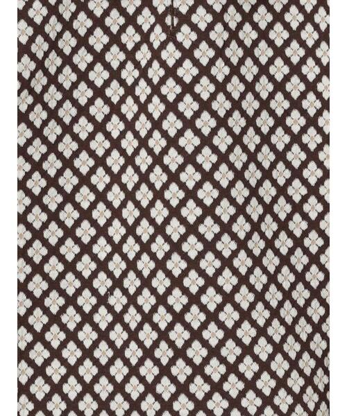 Samansa Mos2 Lagom（サマンサモスモスラーゴム）の「花柄ジャカードトップス(セットアップ)（Tシャツ/カットソー・キッズ・ブラウン/ベージュ・100/130/95/120/110）」の12枚目の写真