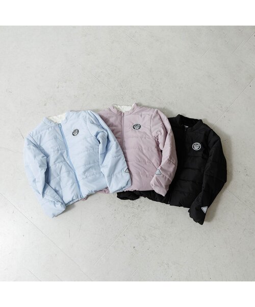 algy（アルジー）の「【保温・撥水】中綿ライトブルゾン（ブルゾン・キッズ・ピンク/ブラック/サックスブルー・XX-SMALL/X-SMALL/SMALL/MEDIUM）」の8枚目の写真